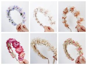 Corona de <span class=keywords><strong>Flores</strong></span> Secas Boho <span class=keywords><strong>para</strong></span> Novia, Guirnalda Floral Eterna, Tocado Romántico <span class=keywords><strong>para</strong></span> Boda, Aniversario, Fotografía en la Playa - Product Image 6