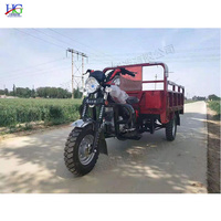 Tricycle Moto-Benne de Fret Agricole à Moteur Essence Refroidi par Eau, pour Terrain Montagneux