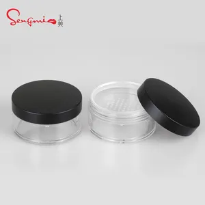 Kosmetik Großhandel Kunststoff 20g kunden spezifische lose Pulver verpackungs glas Acryl pulver behälter