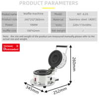 Itop — chauffe-pain électrique Commercial, 220V, appareil à pression pour donuts, Panini, gel ato, crème glacée, Hamburger, gaufrier