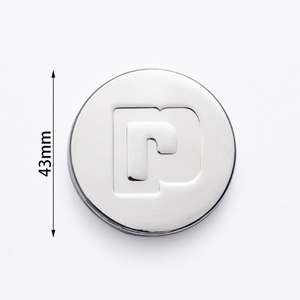 New Design Luxury Silver Color Double Side Laser Logo Cosmetic Foldable <b>Compact</b> <b>Mirror</b> - Product Image 2