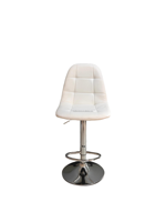 Chaise de bar pivotante réglable en cuir et fer, design élégant pour salon