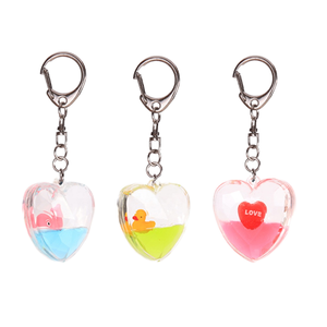 Heart Shape Shaker Acrylic Keychain for Gift & PromotionCustom Acrylic Keychain