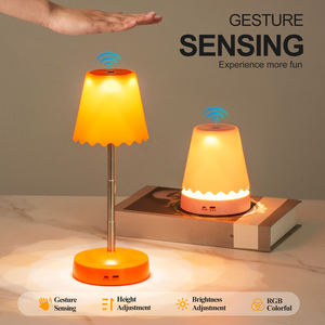 Lampada da Tavolo Moderna RGB Regolabile in Altezza con Sensore di Movimento Ricaricabile Luce Notturna LED per Soggiorno Camera da Letto Comodino - Product Image 2