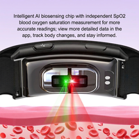 Bracelet intelligent P13 sans écran, pression artérielle, SpO2, fréquence cardiaque, température corporelle, ECG, tracker de forme physique, étanche pour le sport