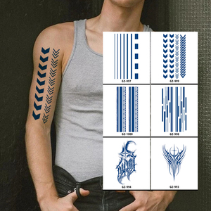 Tatuaje Temporal Personalizado de Fábrica, Semipermanente, de Larga Duración (1-2 Semanas), con Jugo Herbal, Realista, Geométrico, Unisex, Venta al Por Mayor - Product Image 1