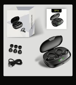 Factory Direct Sales Earphone Wireless Earphones Earbuds SP16 Waterproof Handsfree TWS Wireless Earphone Ear <b>Hook</b> Headsets - Product Image 2