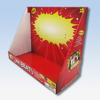 Prix usine personnalisé impression carton affichage PDQ Carton boîte d'expédition supermarché présentoir de table support de comptoir pliable
