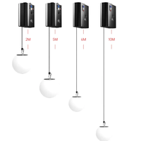 Vente chaude lumière cinétique RGB contrôleur DMX coloré complet treuil LED système de boule de levage lumière matricielle