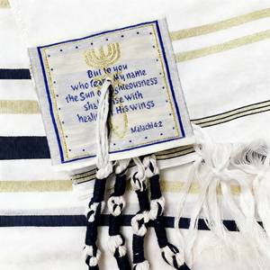 Châle de <span class=keywords><strong>prière</strong></span> messianique juif-chrétien Nouvelle <span class=keywords><strong>Alliance</strong></span> Tallit 72x22 pouces avec sac en polyester imprimé - Product Image 4