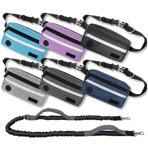 Cinturón ajustable reflectante de tela impermeable OEM, asas dobles, correa para perros sin manos, manos libres para correr - Product Image 2