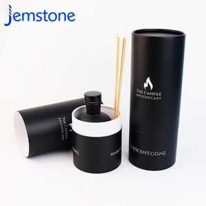 กล่องทรงกระบอกสำหรับบรรจุภัณฑ์น้ำหอมแบบเป็นมิตรต่อสิ่งแวดล้อม ทำจากกระดาษแข็งสีดำ - Product Image 3