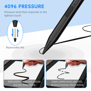 Lápiz óptico USI de alta precisión <span class=keywords><strong>4096</strong></span> lápiz de libro cromado de rechazo de Palma de presión para HP <span class=keywords><strong>ASUS</strong></span> Lenovo - Product Image 2