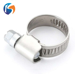 Abrazadera de manguera de ancho de banda de acero inoxidable automotriz ajustable personalizada de 9mm tipo alemán 201 y 304 <span class=keywords><strong>Claps</strong></span> - Product Image 4
