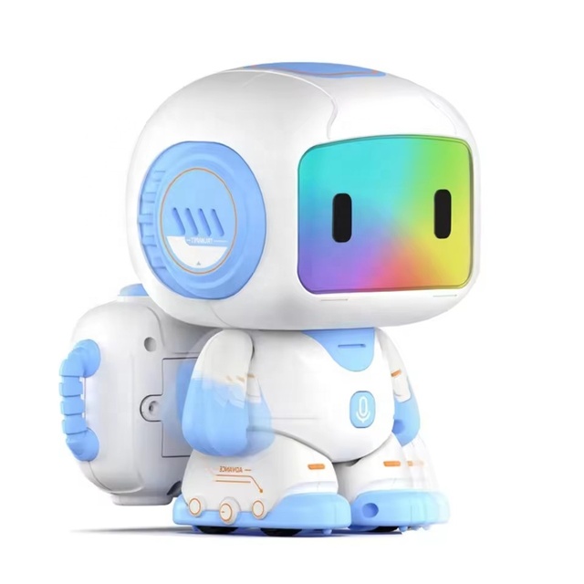 2.4ghz Rc Robot Toy stem Programming Recording Smart Robot for Kids with Music Lights Walking Gliding Dancing