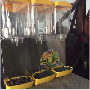 Mesin Dispenser Jus Buah Listrik Komersial Berkualitas Tinggi Kuajiguang <span class=keywords><strong>PL</strong></span>-163A 2026 Tiga Tangki Stainless Steel 16L Garansi 1 Tahun - Product Image 6