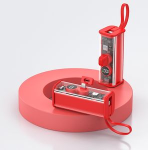 KC 2 in 1 ポート搭載 ポータブルカプセル型ミニモバイルバッテリー 5000mAh 超急速充電 PD 22.5W リップスティック型 透明モバイルバッテリー タイプカラー - Product Image 4