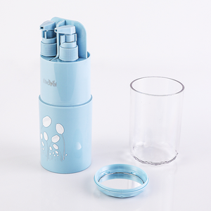 Factory direct sale 7 in 1 portable toothbrush holder case cup plastic toothbrush case travel portable