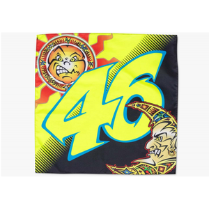 Bandana ethnique tendance VR46 Heritage Luna Design multicolore PL/CO – Foulard unique et accessoire de tête pour femme, idéal au quotidien - Product Image 1