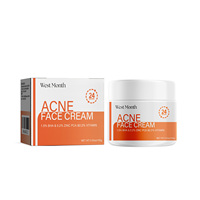 Crème Visage à l'Acide Salicylique West Month, Blanchissante, Anti-Rides, Réparatrice, Hydratante, Livraison Rapide, Soin de la Peau