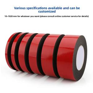 Forte adesivo a doppio lato con <span class=keywords><strong>nastro</strong></span> adesivo in schiuma di 1mm di spessore e pellicola rossa pellicola bianca nera schiuma schiuma adesiva pellicola di carta - Product Image 2