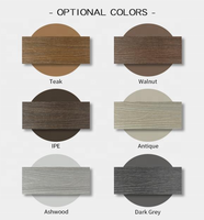 Plate-forme extérieure en bois plastique ultra imperméable, performante et durable, adaptée au patio et aux espaces extérieurs.