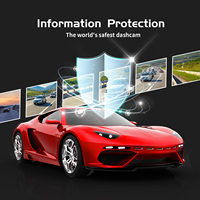 Enregistreur vidéo de voiture exclusif 4K UHD à double objectif WDR, enregistrement en boucle 3 canaux, DVR WiFi, caméra de tableau de bord avant, arrière et intérieure, super caméra de tableau de bord