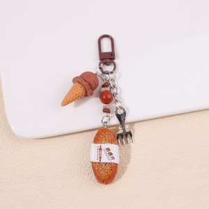 Cute <b>Mini</b> Food Keychain 3D Simulation Ice Cream Bread Cake Pendant Creative <b>Bag</b> Charm for Women Girls <b>Gift</b> - Product Image 4