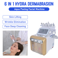 Appareil Hydra Beauty 6 en 1, dermabrasion, élimination des points noirs, resserrement des pores, jet d'oxygène, appareil de soin du visage