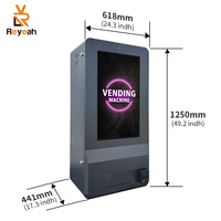 Mini Máquina Expendedora de Pared para Exteriores, Impermeable, con Verificación de Edad, para Tabaco, con Pantalla Publicitaria