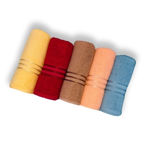 Serviettes éponge douces en coton avec bordure fantaisie - Product Image 6