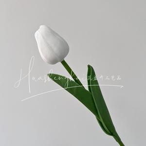 Tulipe artificielle à tige unique rose en PVC, haute simulation, décoration d'intérieur pour la table du salon - Product Image 4