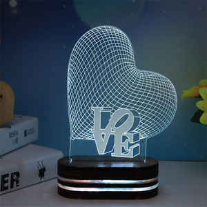 Lampe de <span class=keywords><strong>Table</strong></span> Led 3d à l'effigie des personnages de dessin animé, veilleuse, licorne, décoration de chambre, cadeau romantique, 7 couleurs, vacances - Product Image 4