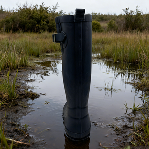 Bottes <span class=keywords><strong>de</strong></span> <span class=keywords><strong>pluie</strong></span> pour femmes à talon bas imprimé <span class=keywords><strong>bleu</strong></span> <span class=keywords><strong>marine</strong></span> <span class=keywords><strong>de</strong></span> haute qualité - Product Image 6