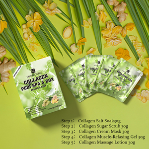 <span class=keywords><strong>Kit</strong></span> de <span class=keywords><strong>manucure</strong></span> et pédicure de luxe naturel et biologique 5 en 1 au collagène <span class=keywords><strong>pour</strong></span> spa, relaxation musculaire, rajeunissement des <span class=keywords><strong>pieds</strong></span> <span class=keywords><strong>pour</strong></span> salon de beauté - Product Image 2