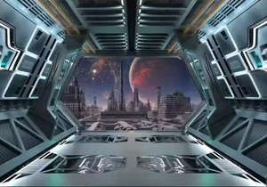 วอลเปเปอร์ลายวิทยาศาสตร์แนวอินดัสเทรียลสำหรับตกแต่งร้านคาราโอเกะ อินเทอร์เน็ตคาเฟ่ ฟิตเนส และสำนักงาน พร้อมคุณสมบัติกันน้ำ - Product Image 1