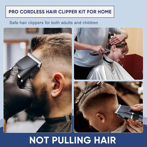 Tondeuse à Cheveux Électrique sans Fil pour Hommes OEM en Gros, Lame de Coupe Réglable en Céramique ABS, Batterie Rechargeable par USB - Product Image 4