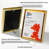 Plaques, certificats, trophées et médailles personnalisables en quartz transparent avec impression UV en relief 3D et finition miroir – Cadeaux d'affaires sur mesure
