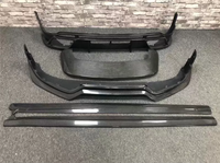 Diffuseur avant et jupes latérales en fibre de carbone modifiés pour BMW Mini