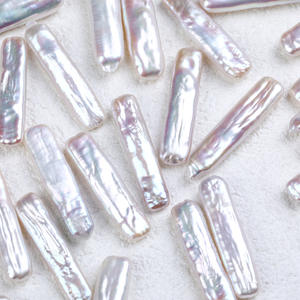 Perlas Rectangulares Barrocas de Agua Dulce Naturales de la Marca Wenchi al por Mayor, Pequeñas Barras Plateadas, Perlas Sueltas para Joyería Hecha a Mano - Product Image 1
