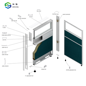 Văn phòng giá rẻ đồ nội thất máy tính mới bảng 2 người văn phòng bàn và máy trạm - Product Image 5
