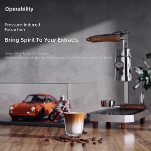 1/2-Größe Manuelle Espressomaschine Kompakte Halbautomatische Italienische Hebel-Espressomaschine für den Heimgebrauch mit Handpumpen-Extraktion - Product Image 3
