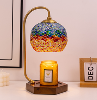 Lampe chauffe-bougie en métal avec minuterie lampe de fusion de bougie électrique lampe chauffe-cire moderne lampe chauffe-bougie réglable à brancher