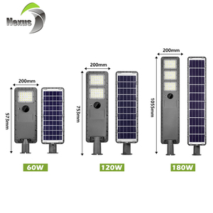 <span class=keywords><strong>ไฟ</strong></span>ถนนโซลาร์เซลล์แบบรวมทุกอย่างในหนึ่งเดียว ความสว่างสูง ABS สำหรับสวนภายนอกอาคาร 60w 120w <span class=keywords><strong>180w</strong></span> กันน้ำ Ip65 - Product Image 2