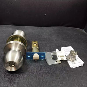 Produk Perangkat Keras Privasi Rumah Kenop Bundar Pintu Depan Emas Kenop Interior dengan Kunci - Product Image 4