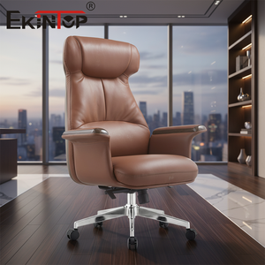 <span class=keywords><strong>Sedia</strong></span> da <span class=keywords><strong>Ufficio</strong></span> <span class=keywords><strong>Presidenziale</strong></span> Ekintop di Lusso con Schienale Alto, Poltrona Direzionale in Pelle per Sala Riunioni - Product Image 4