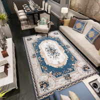 Chinese Oriental Classic Light Blue Handmade Wool French Royal Palace Aubusson Rugs