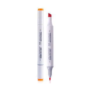 Finecolour EF101 160 цветов оптовая цена на спиртовой основе фломастеры двойной наконечник для рисования маркер для белой доски - Product Image 1