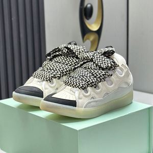 Chaussures de marche décontractées d'hiver Lanvine de luxe, style rétro sportif, tendance mode, doublure en maille respirante, fermeture éclair, pour hommes et femmes - Product Image 2