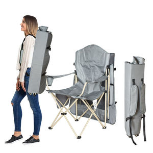 كرسي خفيف للغاية قابل للطي خارجي مسند ذراع محمول للصيد قابل للطي كرسي تخييم مع مظلة - Product Image 5